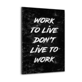 Plexiglasbild - WORK TO LIVE - Hustling Sharks
