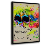 REVIVE- Leinwandbild mit Schattenfuge "schwarz" - Hustling Sharks