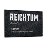 Definition des Reichtums - Alu-Dibond Bild - Hustling Sharks