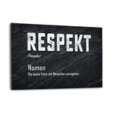 DEFINITION DES RESPEKT - Alu-Dibond Bild - Hustling Sharks