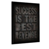 REVENGE - Leinwandbild mit Schattenfuge "schwarz" - Hustling Sharks