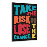 TAKE THE RISK - Alu-Dibond Bild - Hustling Sharks