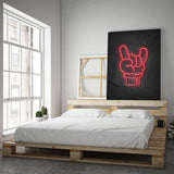 Rock on - neon #1 - Mockup mit Hintergrund 1 - Hustling Sharks