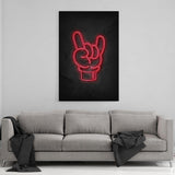 Rock on - neon #1 - Mockup mit Hintergrund 2 - Hustling Sharks