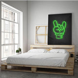 Rock on - neon #2 - Mockup mit Hintergrund 2 - Hustling Sharks