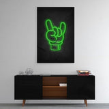 Rock on - neon #2 - Mockup mit Hintergrund 1 - Hustling Sharks
