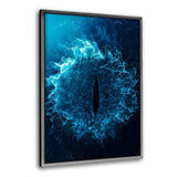 Sauron Eye - Leinwandbild mit Schattenfuge "silber" - Hustling Sharks