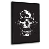 Scream Silber - Leinwandbild mit Schattenfuge "schwarz" - Hustling Sharks