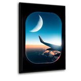 See The Moon- Leinwandbild mit Schattenfuge "schwarz" - Hustling Sharks