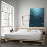 Shark x Diver - Mockup mit Hintergrund 2 - Hustling Sharks