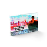 Shock Everyone - 30x20cm-Acrylglasblock-Hustling Sharks