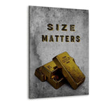 SIZE MATTERS - Alu-Dibond Bild - Hustling Sharks