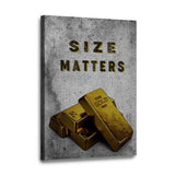 SIZE MATTERS - Leinwandbild - Hustling Sharks