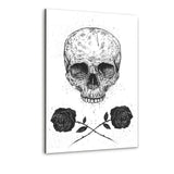 Skull N Roses - Alu-Dibond Bild - Hustling Sharks