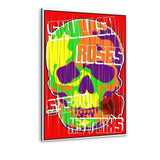 Skulls And Roses - Alu-Dibond Bild - Hustling Sharks