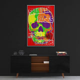 Skulls And Roses - Mockup mit Hintergrund 1 - Hustling Sharks