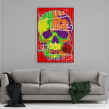 Skulls And Roses - Mockup mit Hintergrund 2 - Hustling Sharks