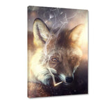 Smoking Fox - Leinwandbild - Hustling Sharks