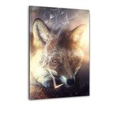 Smoking Fox - Plexiglasbild - Hustling Sharks