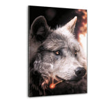 Smoking Wolf - Plexiglasbild - Hustling Sharks