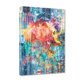 Splatter Skull - Leinwandbild - Hustling Sharks