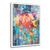 Splatter Skull - Leinwandbild mit Schattenfuge "weiß" - Hustling Sharks