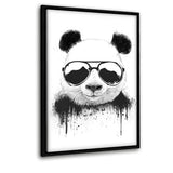 Stay Cool - Leinwandbild mit Schattenfuge "schwarz" - Hustling Sharks