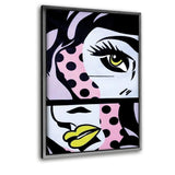 Stay Strong - Leinwandbild mit Schattenfuge "silber" - Hustling Sharks