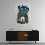 Surreal Cat - Mockup mit Hintergrund 2 - Hustling Sharks