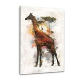 Surreal Giraffe - Plexiglasbild - Hustling Sharks