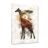 Surreal Giraffe - Leinwandbild - Hustling Sharks