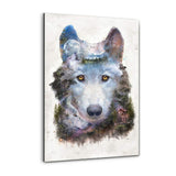 Surreal Wolf - Alu-Dibond Bild - Hustling Sharks