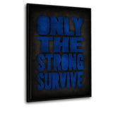 Survive - Leinwandbild mit Schattenfuge "schwarz" - Hustling Sharks