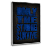 Survive - Leinwandbild mit Schattenfuge "silber" - Hustling Sharks