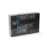 T.E.A.M. - 15x10cm-Acrylglasblock-Hustling Sharks