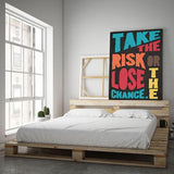 TAKE THE RISK - Mockup mit Hintergrund 1 - Hustling Sharks