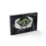 DIE TASCHE VOLLER MÖGLICHKEITEN -30x20cm-Acrylglasblock-Hustling Sharks