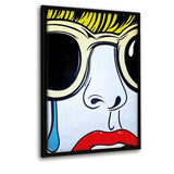 Tears - Leinwandbild mit Schattenfuge "schwarz" - Hustling Sharks