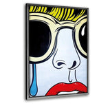 Tears - Leinwandbild mit Schattenfuge "silber" - Hustling Sharks