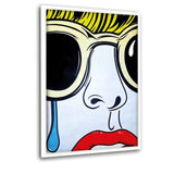 Tears - Leinwandbild mit Schattenfuge "weiß" - Hustling Sharks