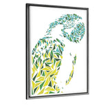 The Ara Parrot - Leinwandbild mit Schattenfuge "silber" - Hustling Sharks