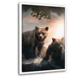 The Bears - Leinwandbild mit Schattenfuge "weiß" - Hustling Sharks