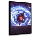 The Big Eye - Leinwandbild mit Schattenfuge "schwarz" - Hustling Sharks