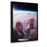 The Big View #2 - Leinwandbild mit Schattenfuge "schwarz" - Hustling Sharks