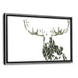 The Elk - Leinwandbild mit Schattenfuge "silber" - Hustling Sharks