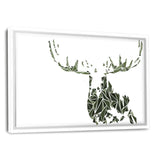 The Elk - Leinwandbild mit Schattenfuge "weiß" - Hustling Sharks