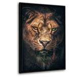 The Green Bandit - Leinwandbild mit Schattenfuge "schwarz" - Hustling Sharks