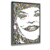 The Joker #2 - Leinwandbild mit Schattenfuge "silber" - Hustling Sharks