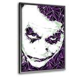 The Joker #3 - Leinwandbild mit Schattenfuge "silber" - Hustling Sharks