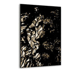 The Lion - Leinwand mit Schattenfuge "silber" - Hustling Sharks